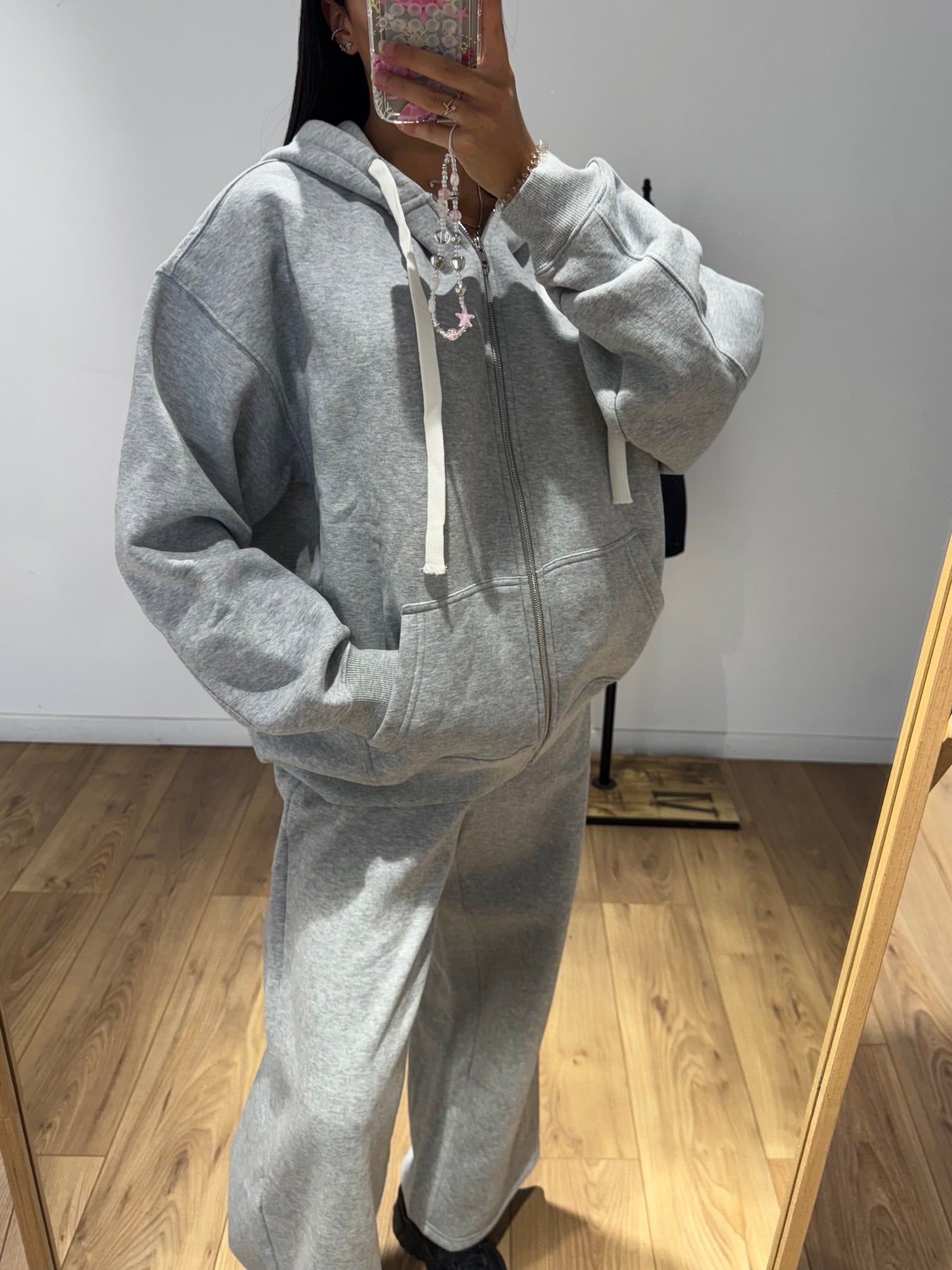 Sweat à zip gros cordon