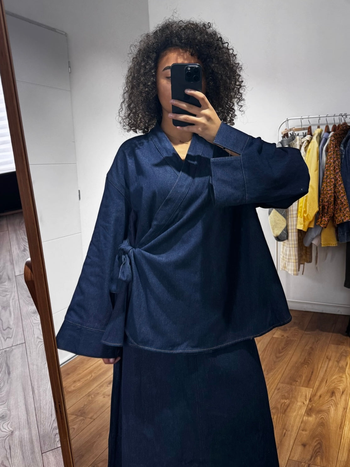 Ensemble kimono en jean 100% coton