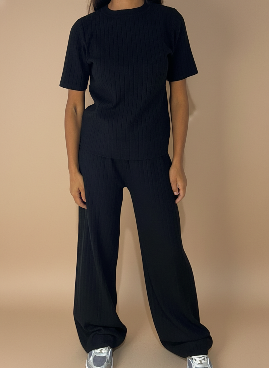 Ensemble en Maille Côtelé