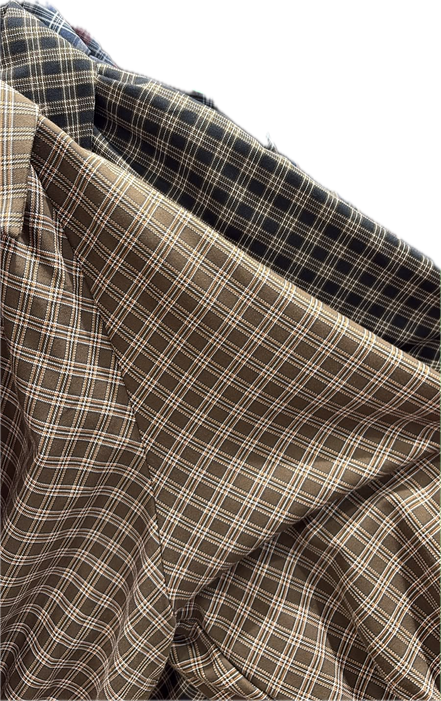 Chemise ample à carreaux – coloris marron