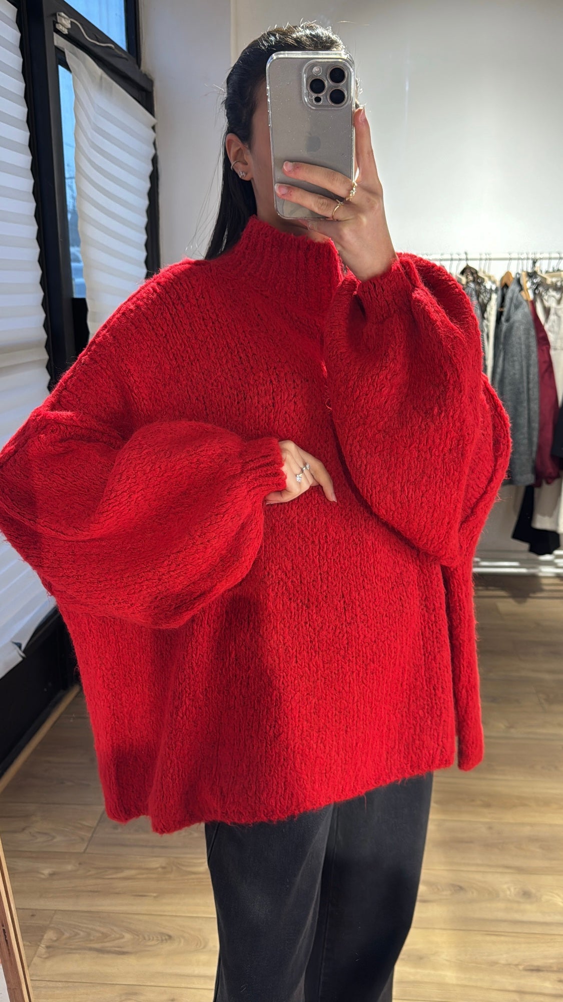 Pull oversize laine et mohair -6 coloris