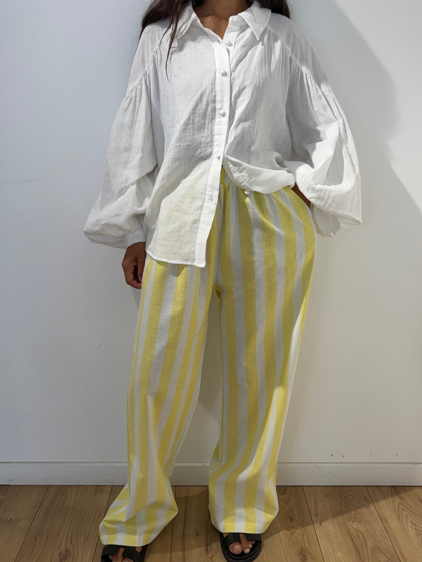 Pantalon à rayures - 2 Coloris