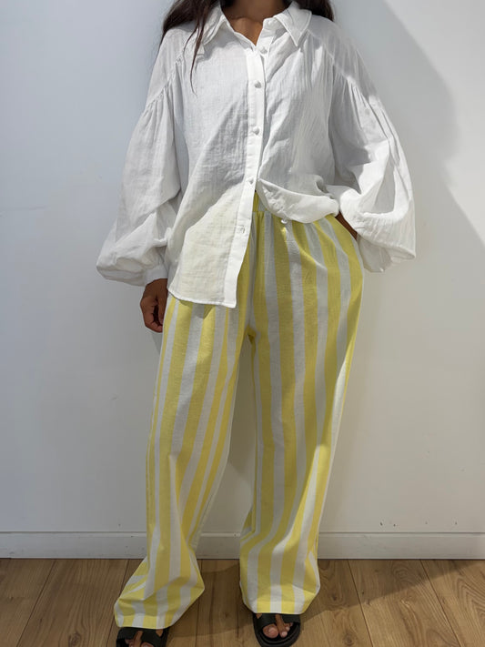 Pantalon à rayures - 2 Coloris