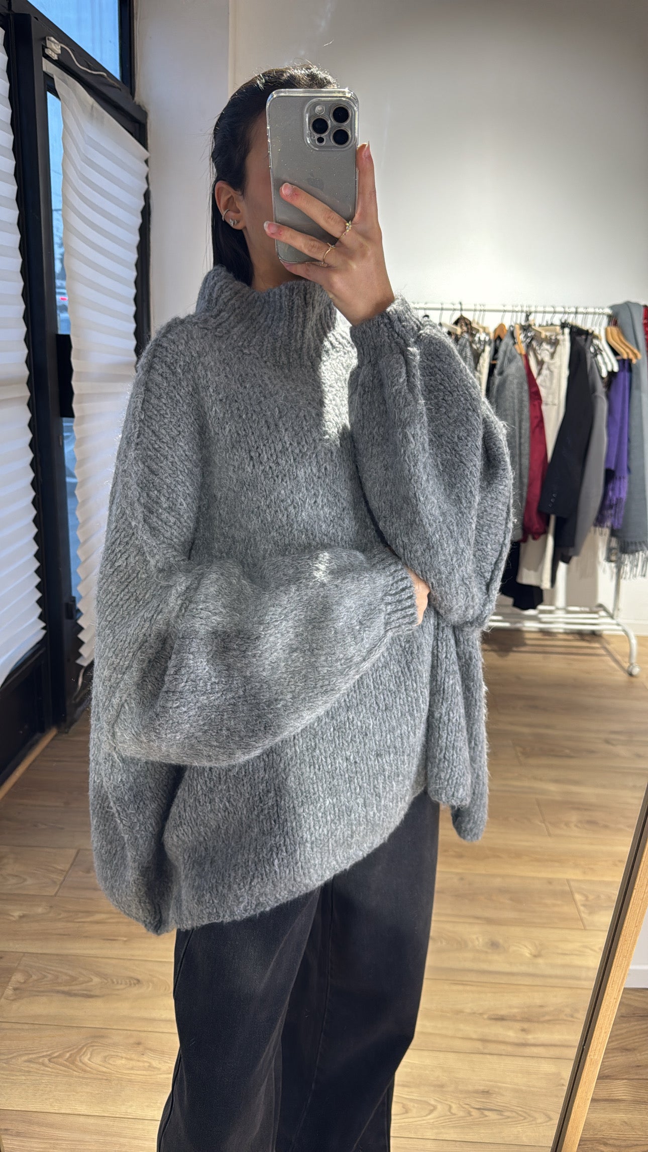 Pull oversize laine et mohair -6 coloris