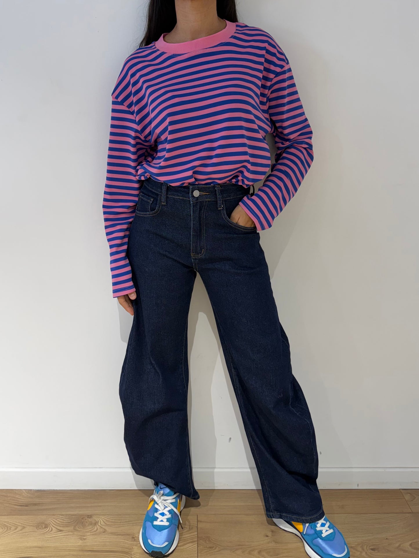 T-shirt à manche longue rayé