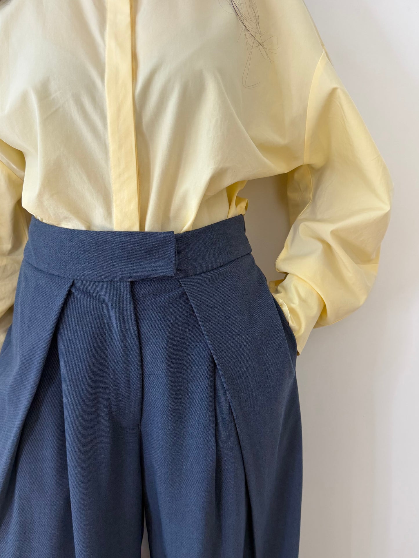 Chemise longue asymétrique Nouée - 2 Coloris