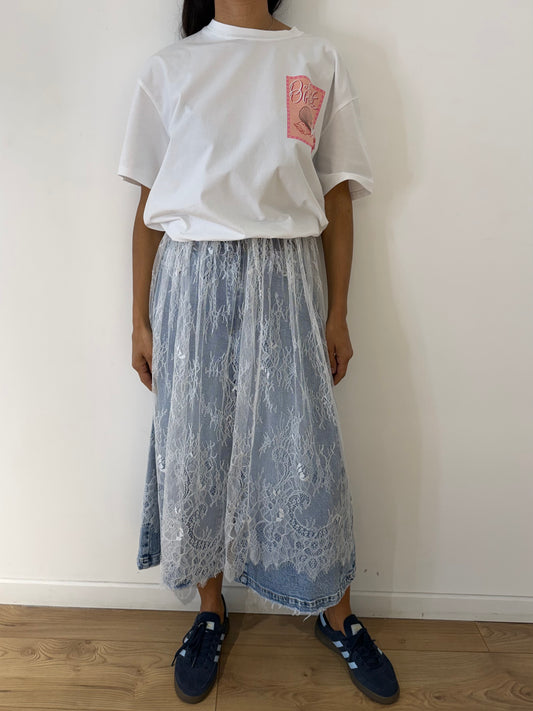 T-shirt Imprimé “Out of Office” – Coupe Oversize & Col Rond