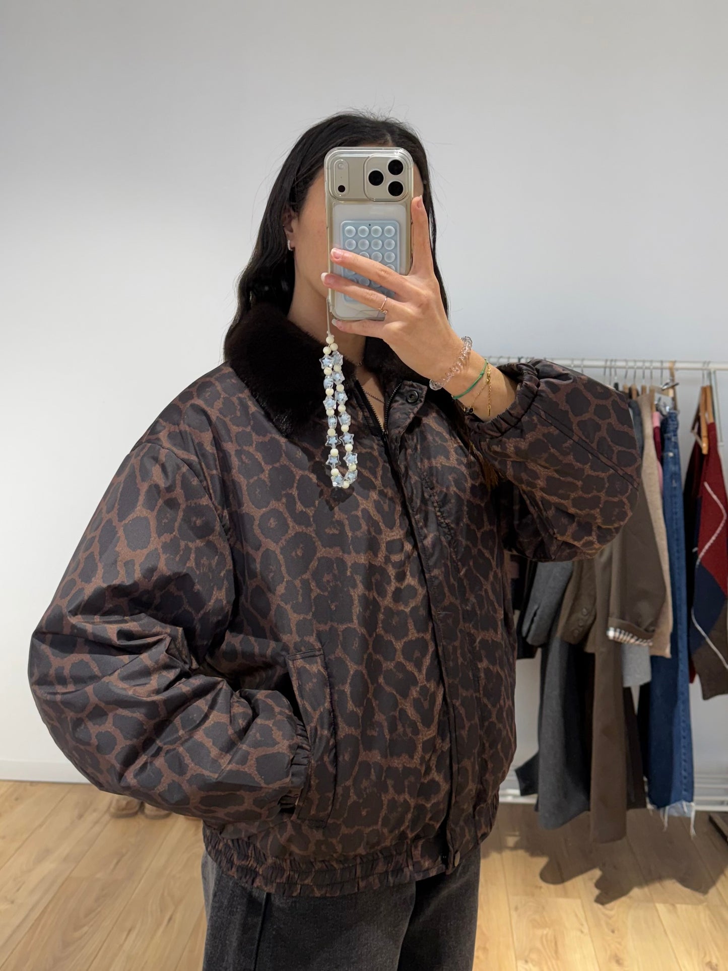 Veste Léopard fourrure
