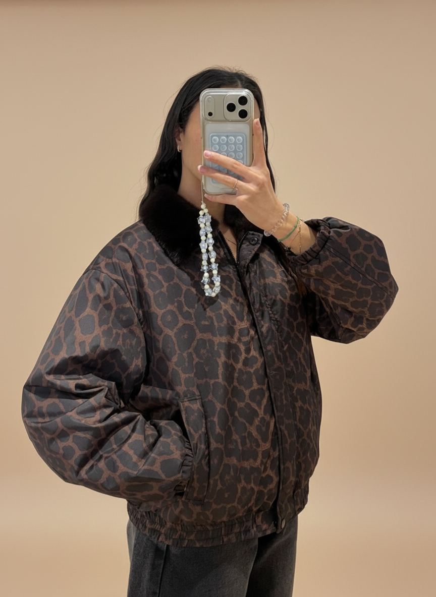 Veste Léopard fourrure