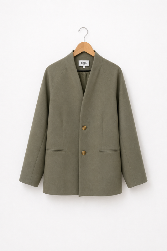 Blazer structuré en Lin Mélangé