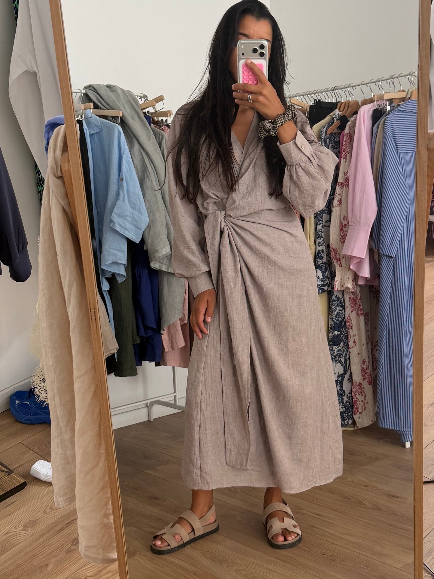Robe cache cœur voile de coton