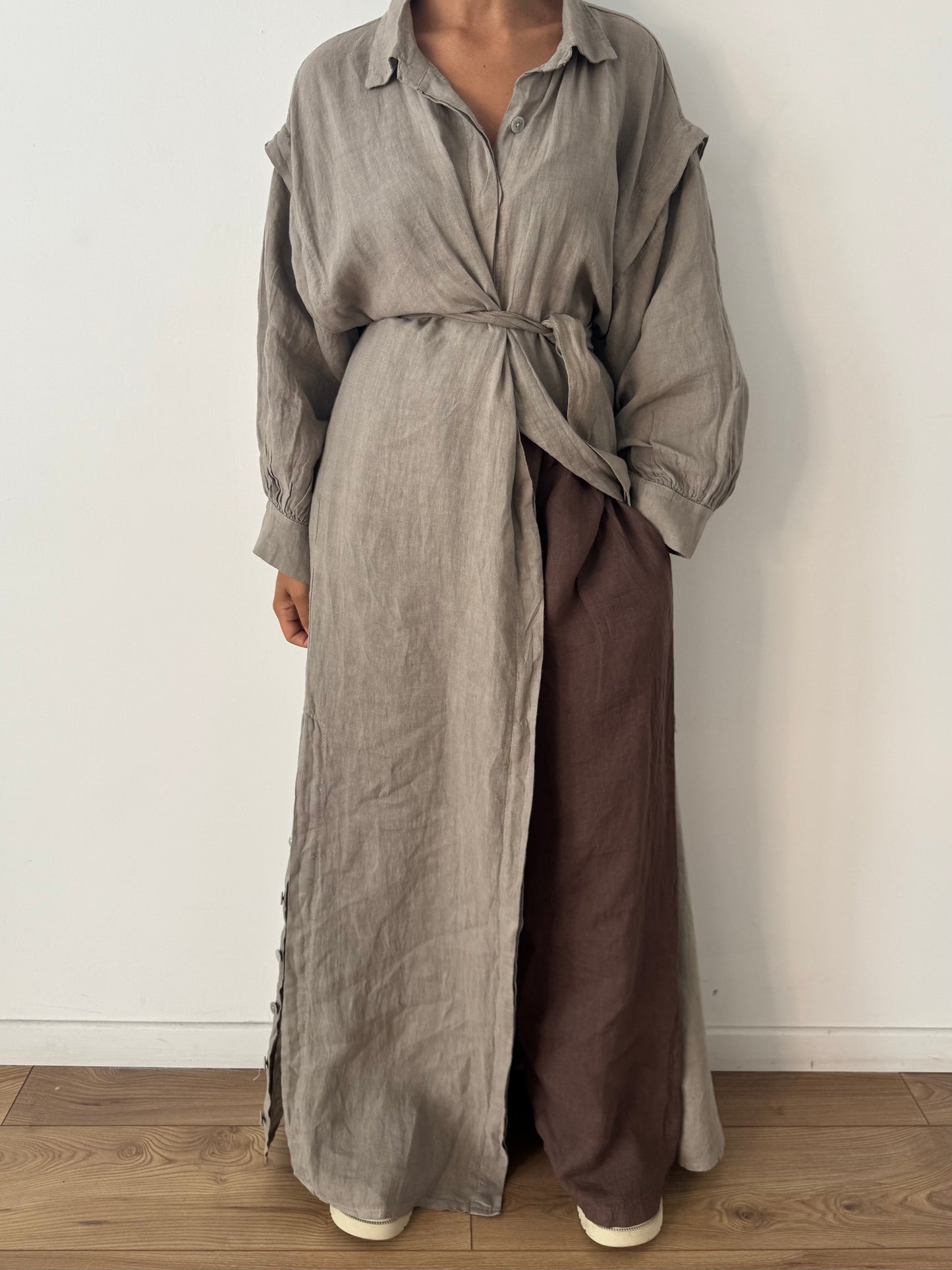 Robe kimono 100% Lin - 5 Coloris