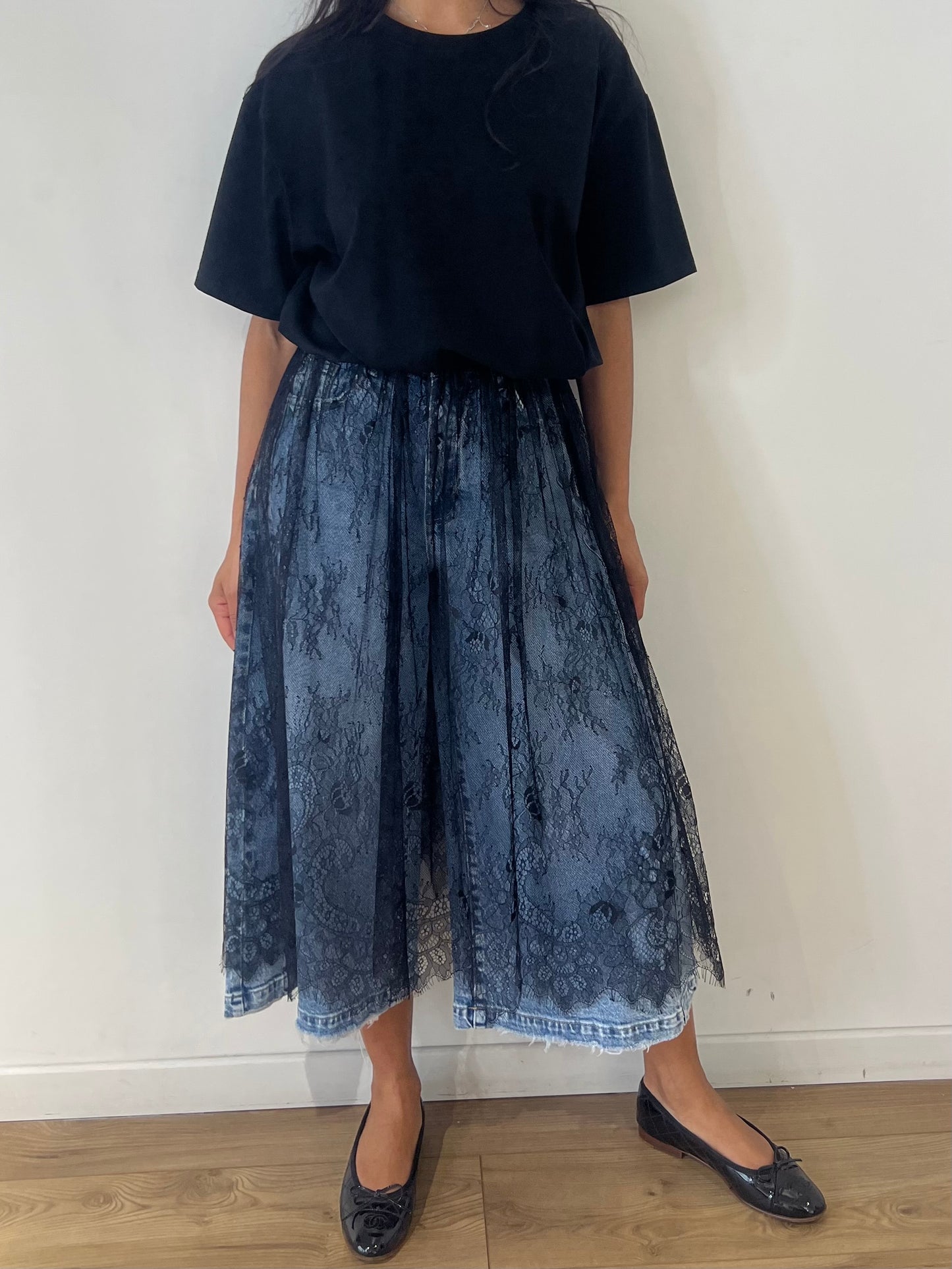 Bermuda Jean Femme 7/8 Oversize Taille Haute – Coupe Large