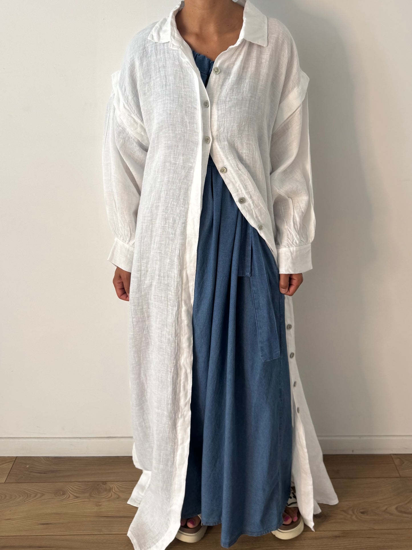 Robe kimono 100% Lin - 5 Coloris