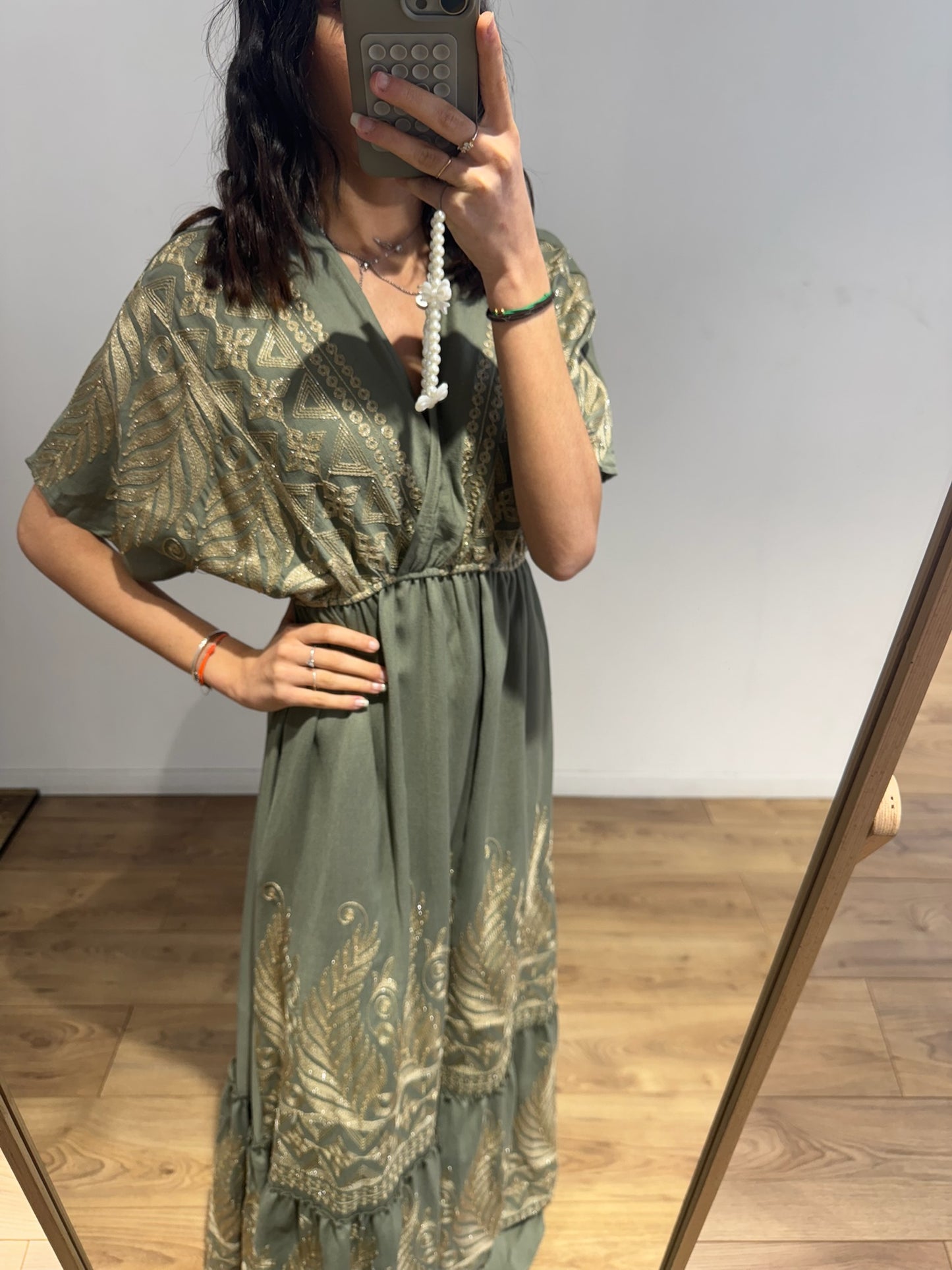 Robe détail doré - 2 Coloris