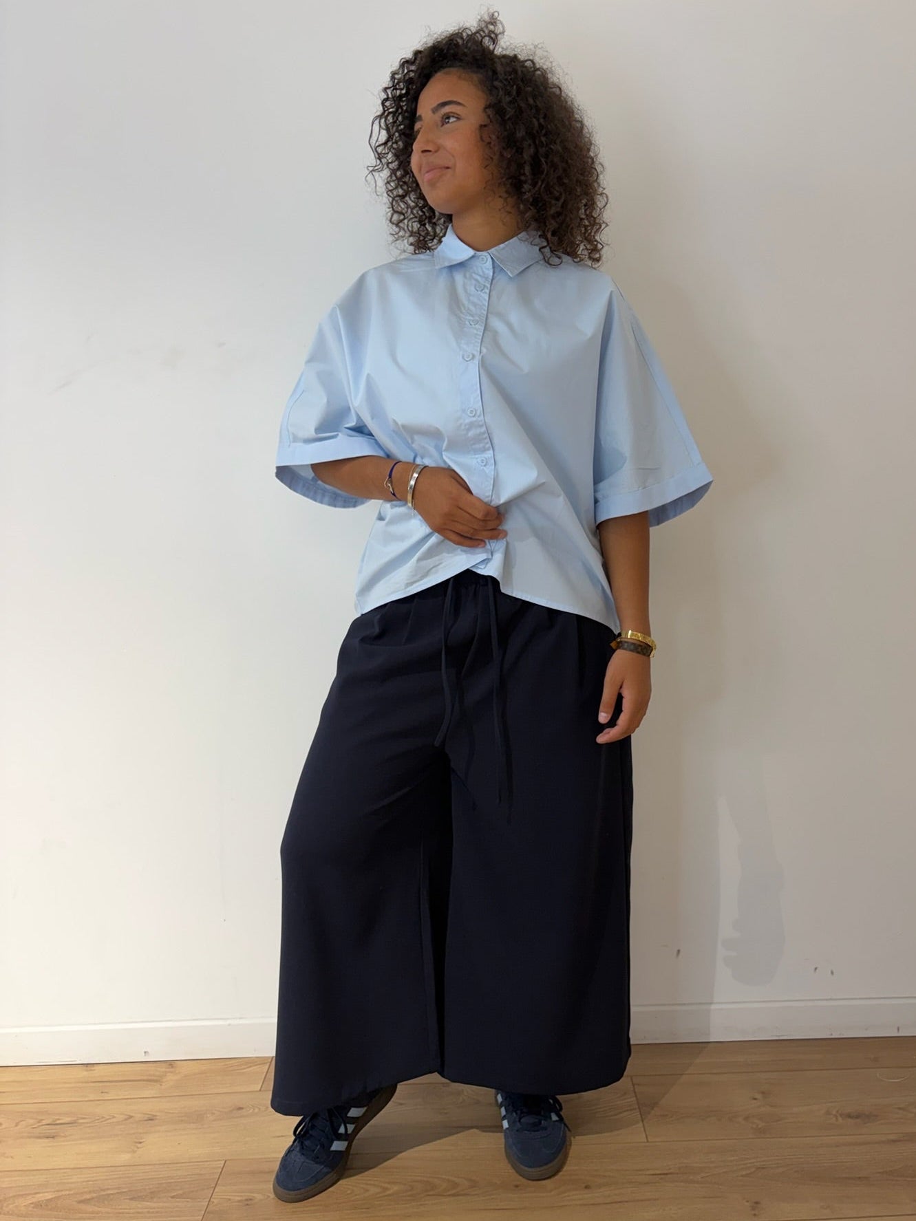 Chemise en coton manches courtes