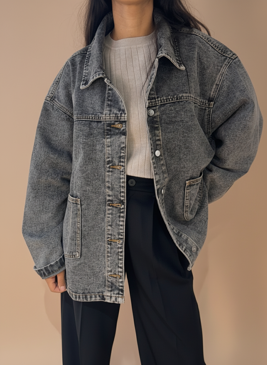 Veste Denim Délavé