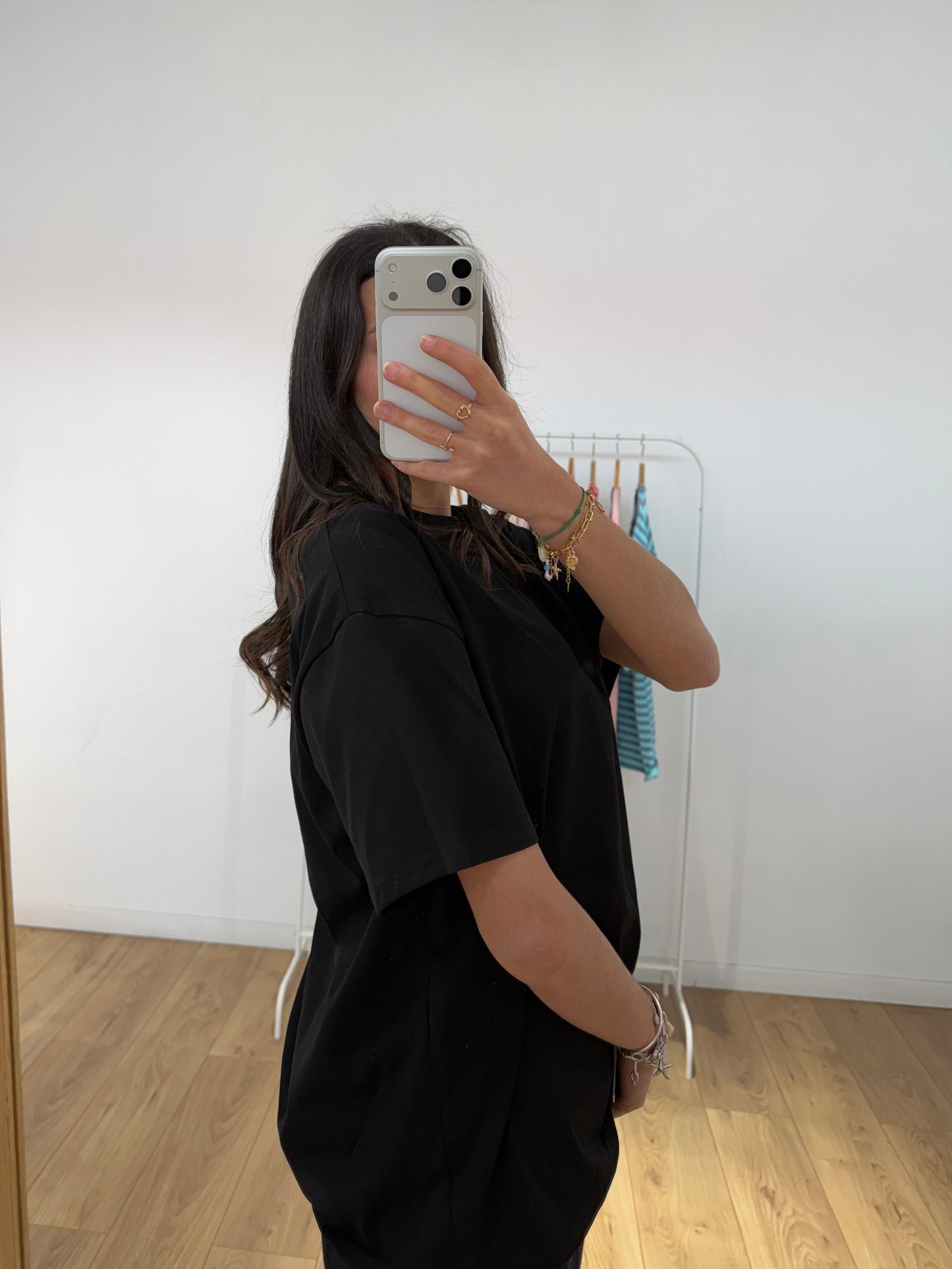 T-shirt Coupe Oversize – Col Rond & Manches Courtes