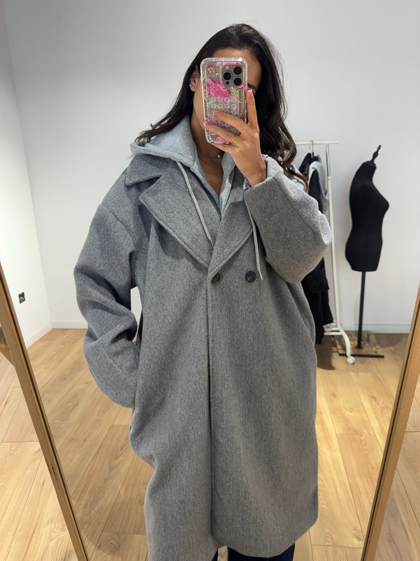 Manteau à capuche - 2 Coloris