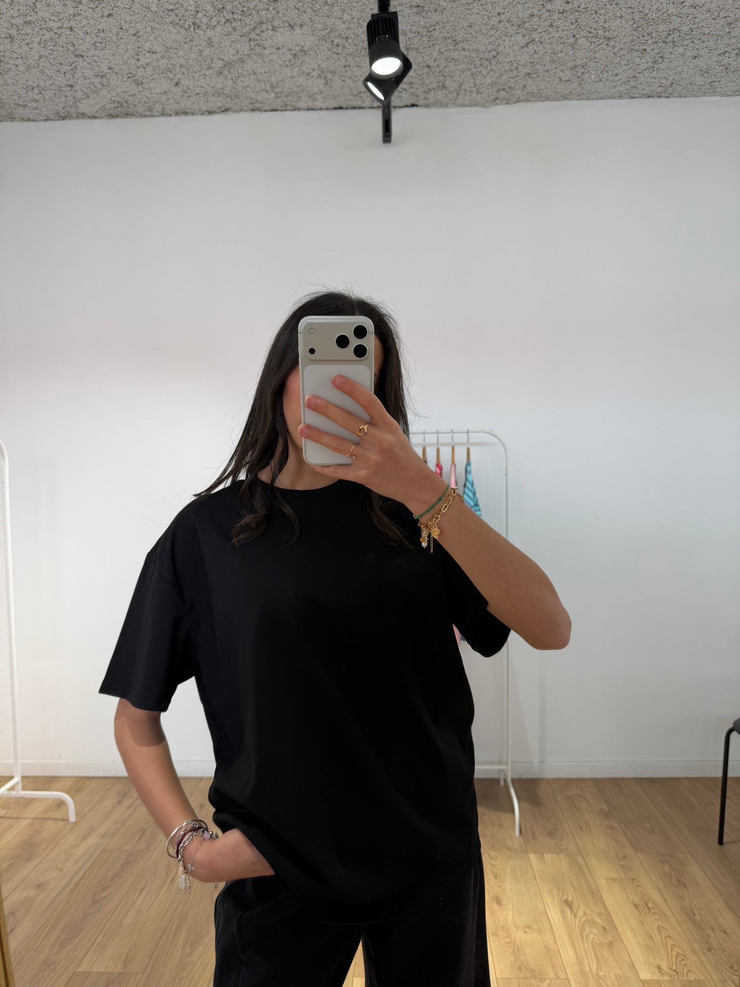 T-shirt Coupe Oversize – Col Rond & Manches Courtes