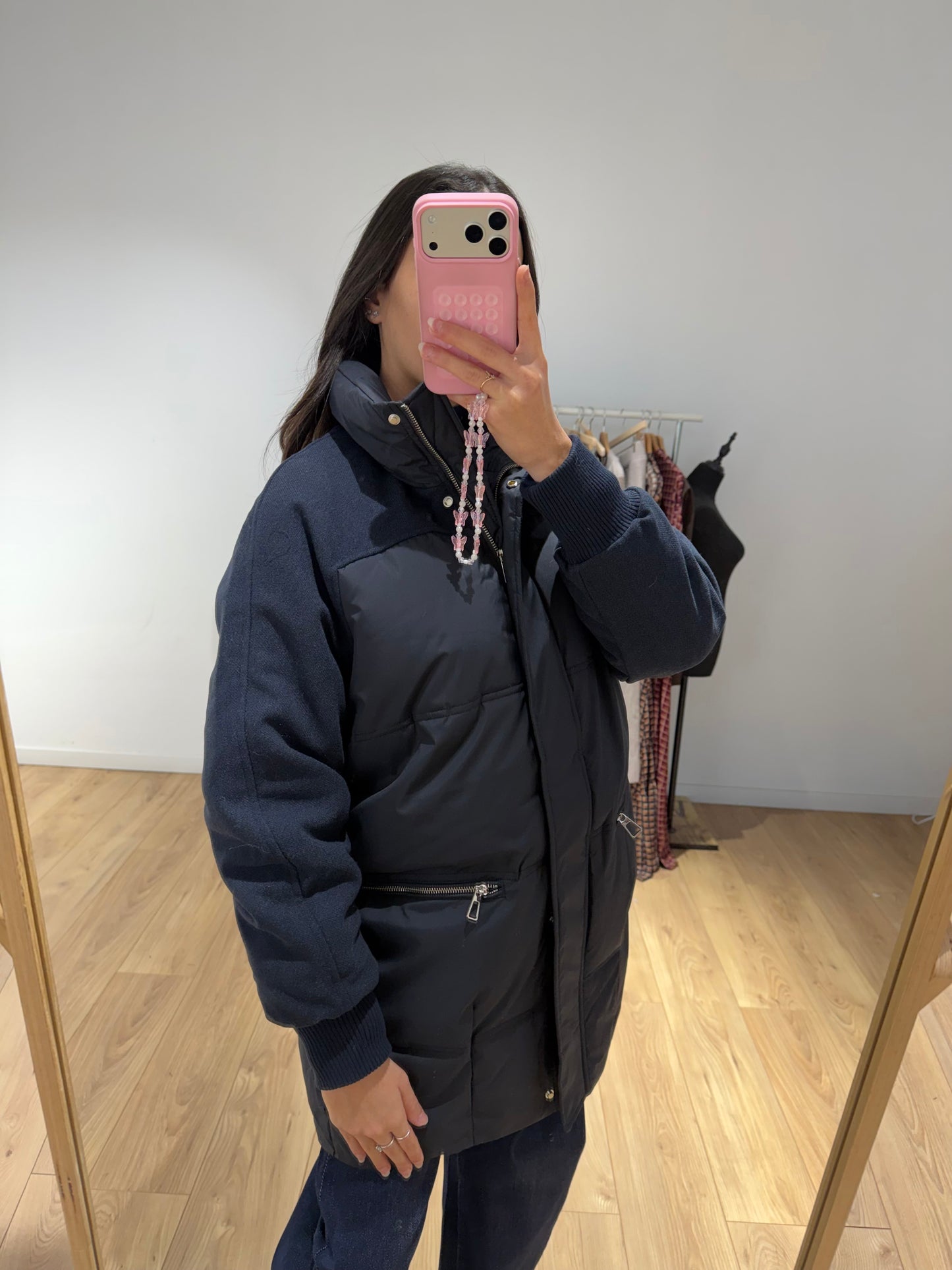 Doudoune bi matière