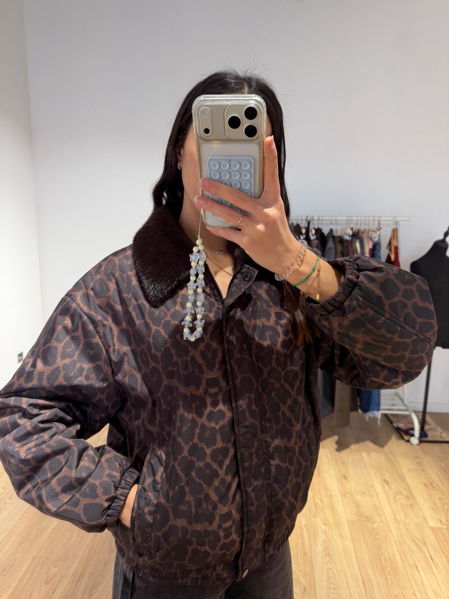 Veste Léopard fourrure