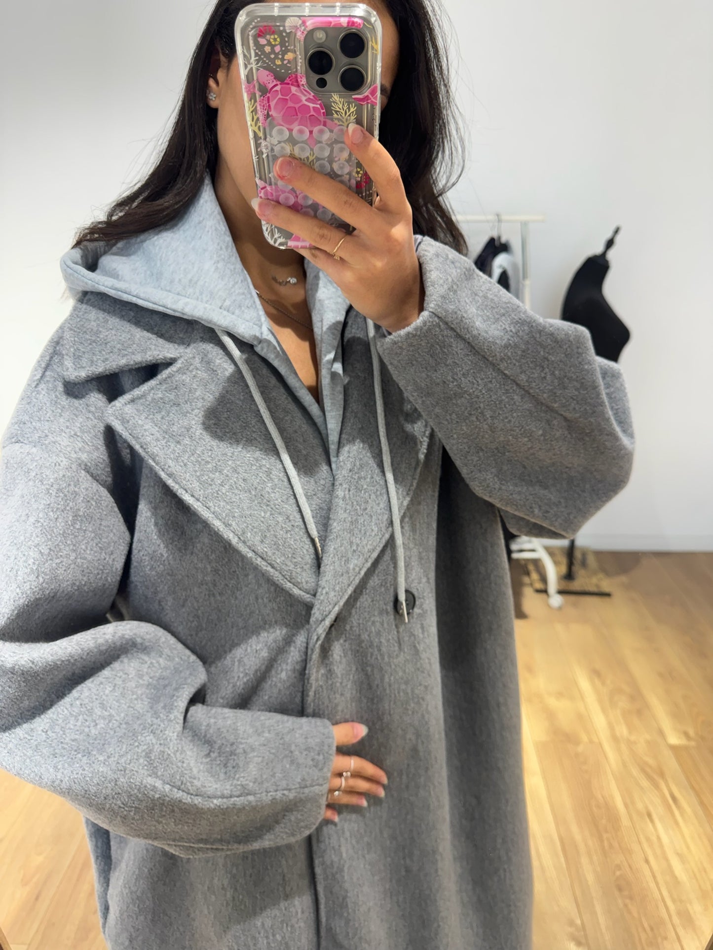 Manteau à capuche - 2 Coloris