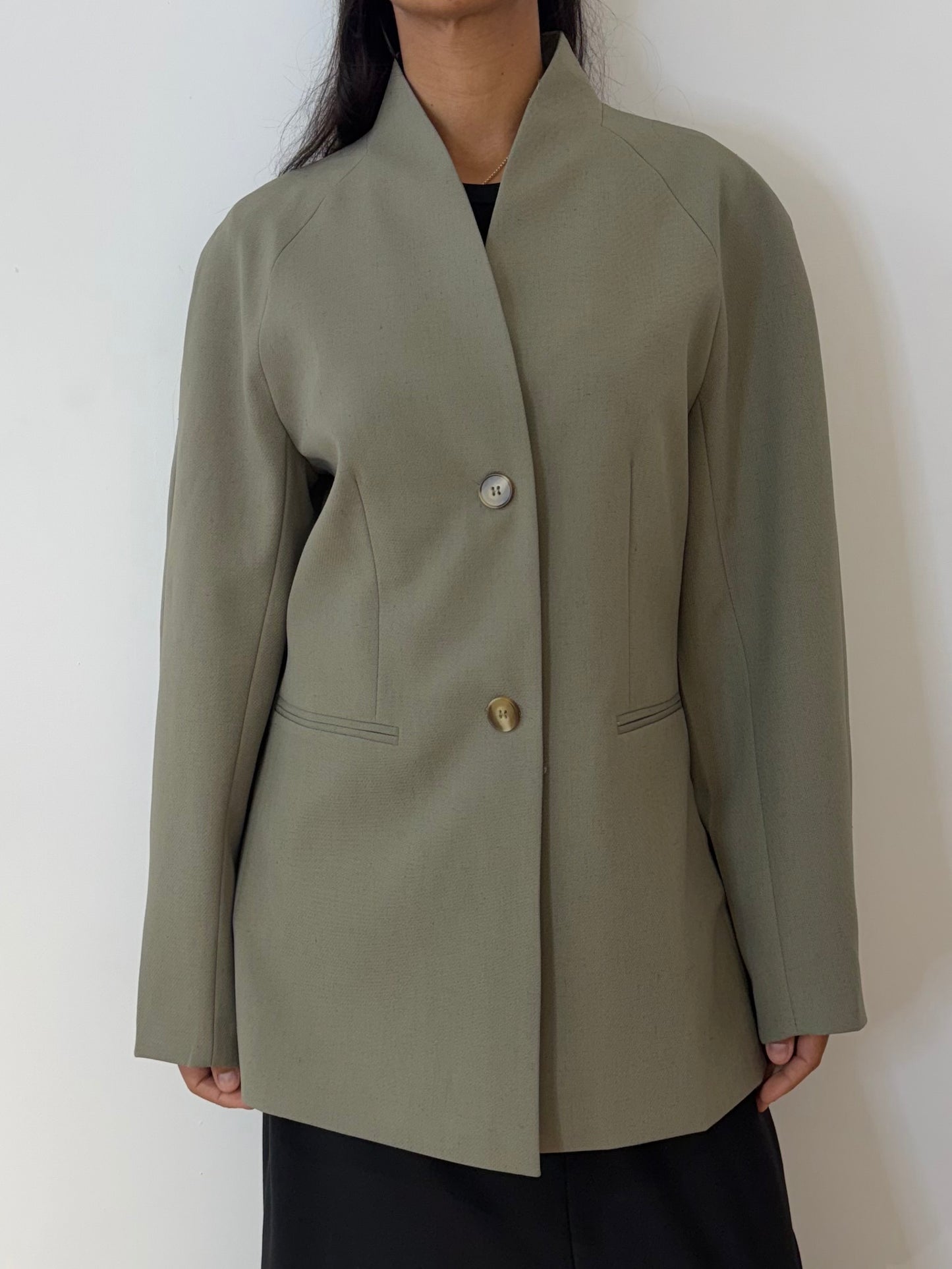 Blazer structuré en Lin Mélangé