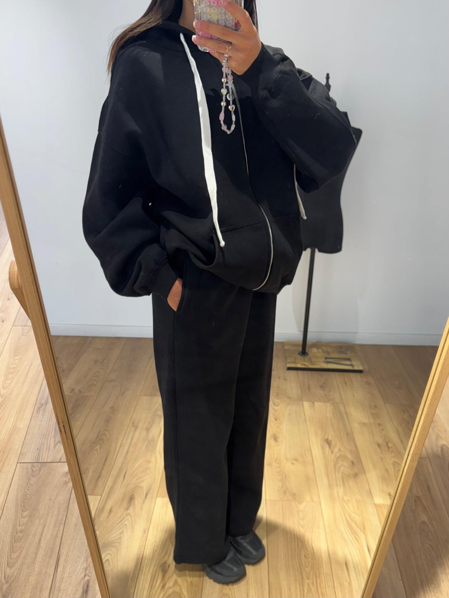 Sweat à zip gros cordon