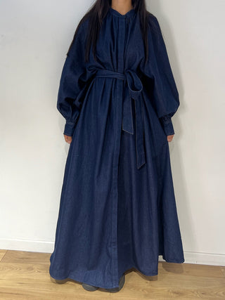 Robe longue en jean 100% coton