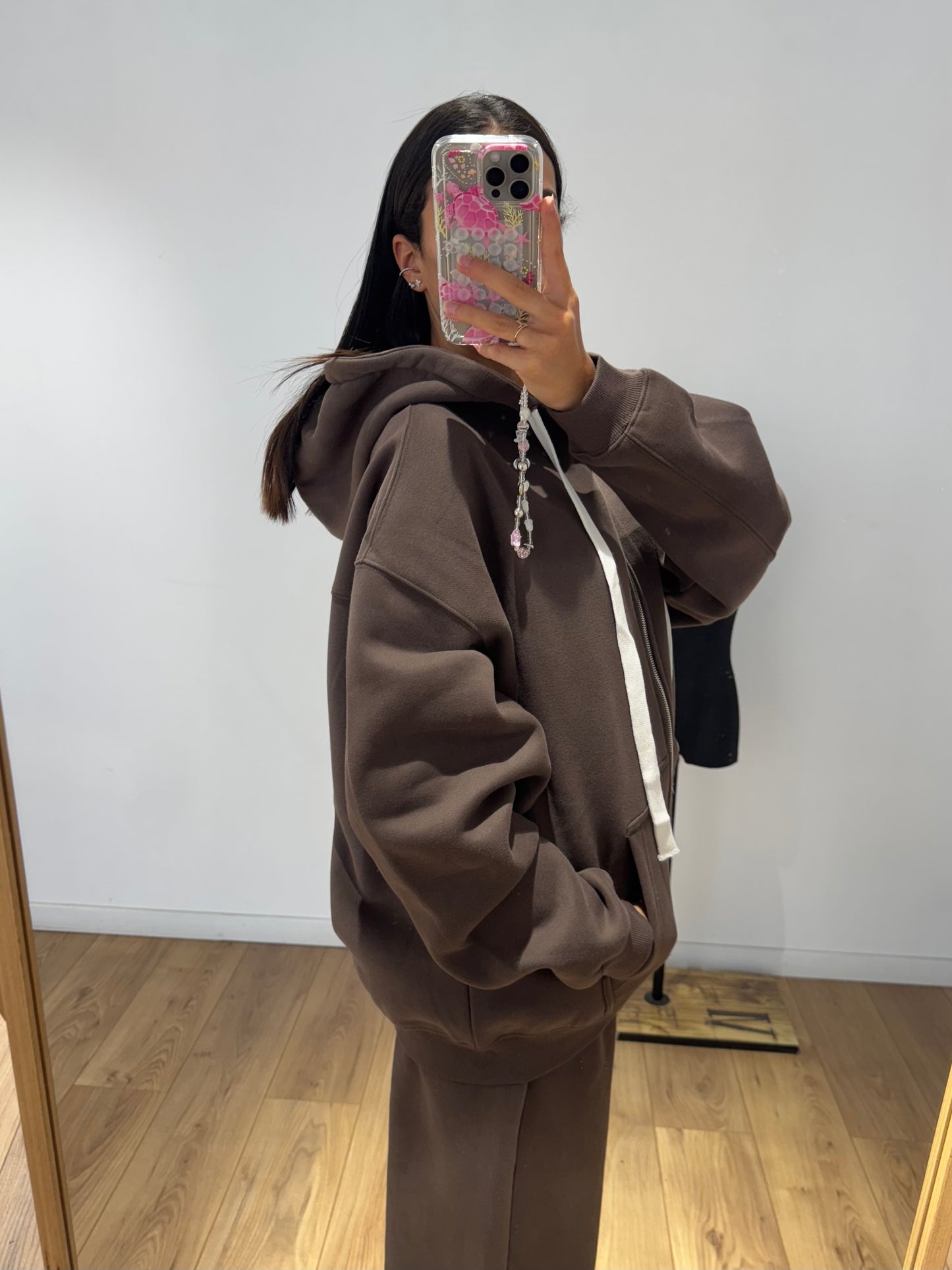 Sweat à zip gros cordon