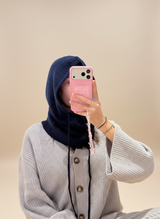 Cagoule en laine et cachemire mélangé