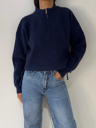 Pull court col camionneur marine