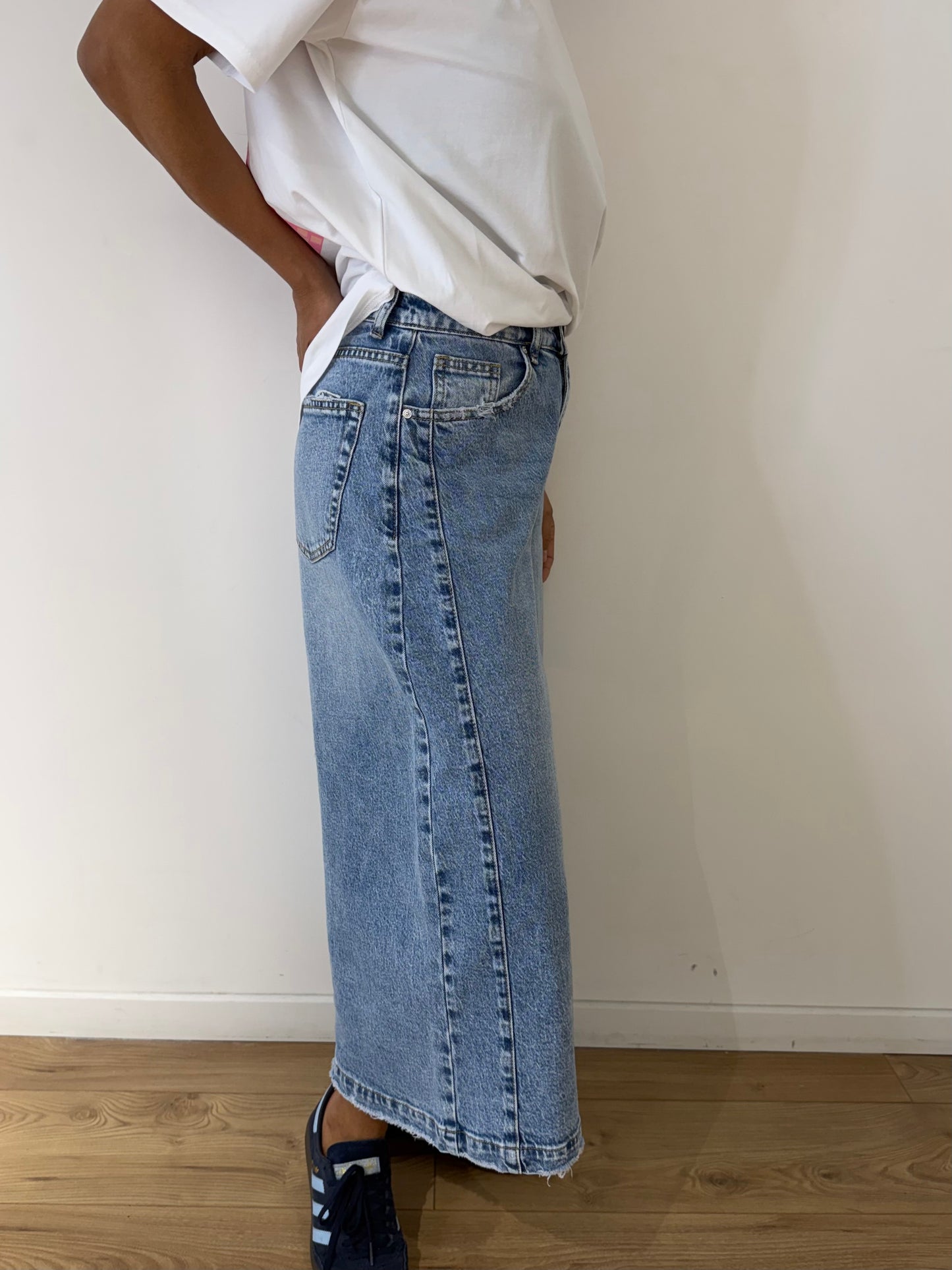 Bermuda Jean Femme 7/8 Oversize Taille Haute – Coupe Large
