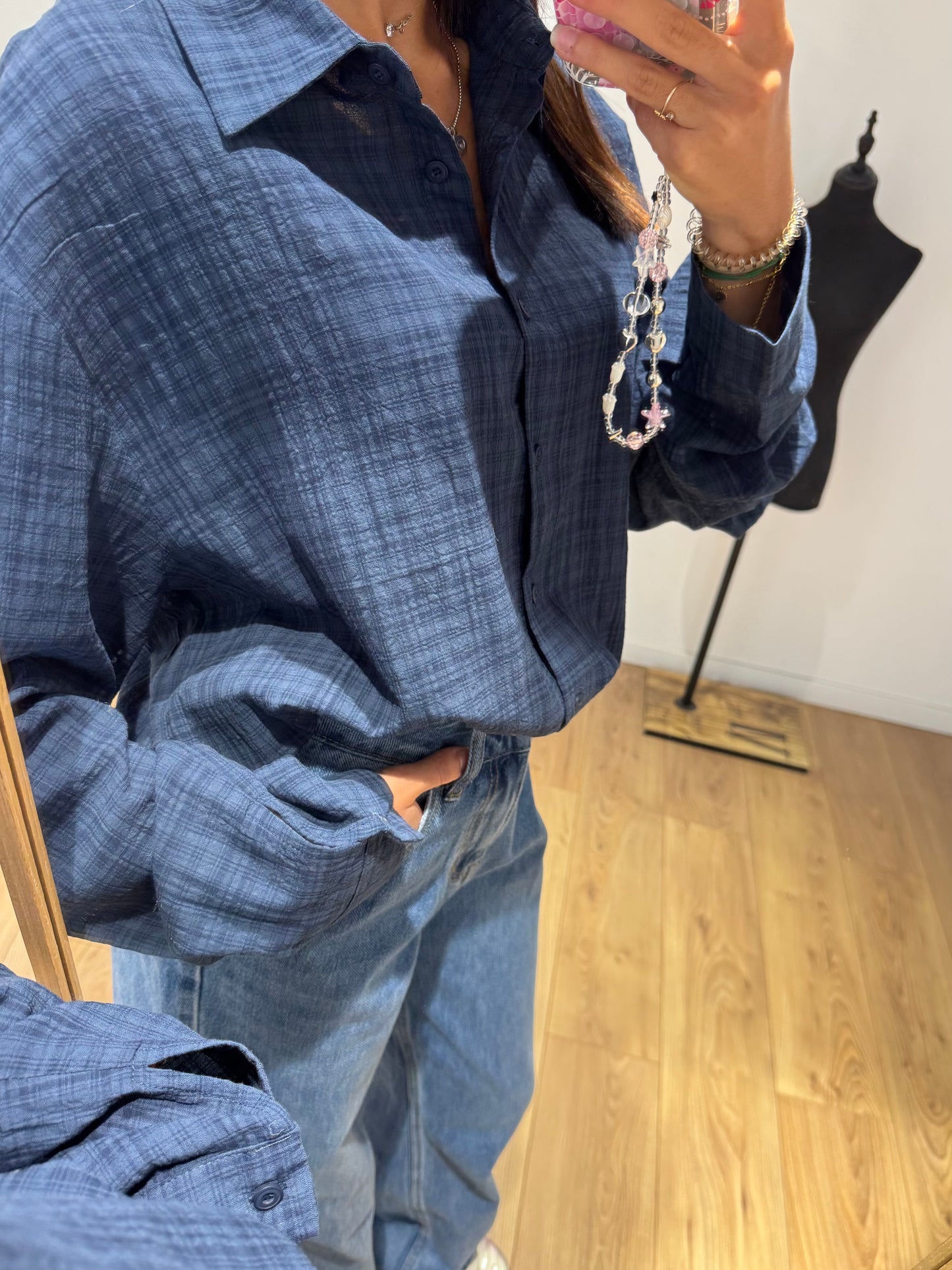 Chemise à carreaux en 100% Coton
