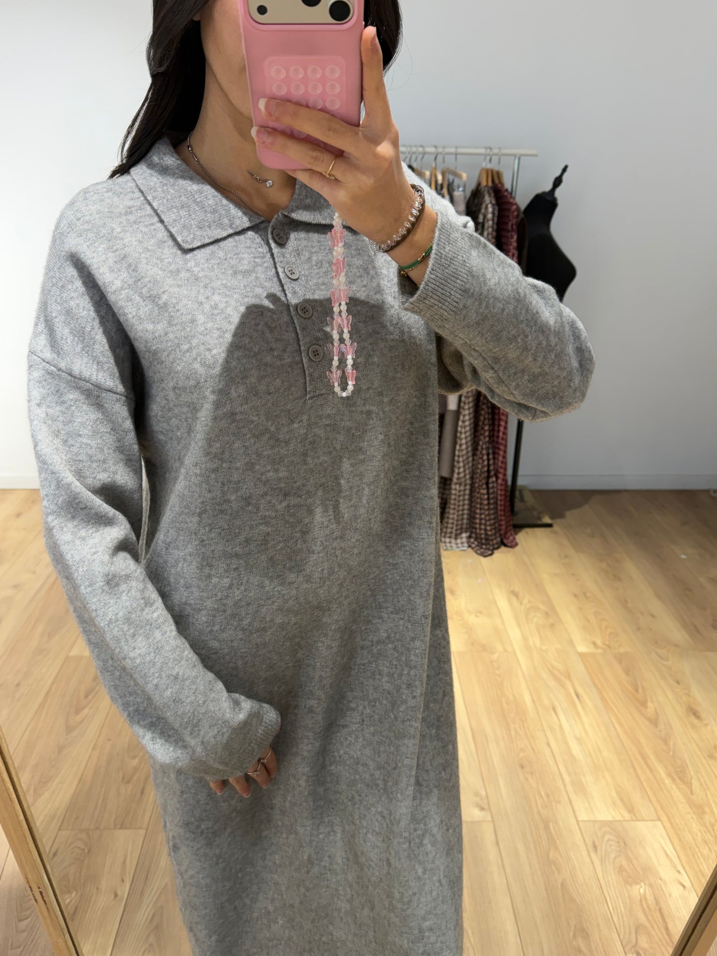 Robe Longue Col Polo