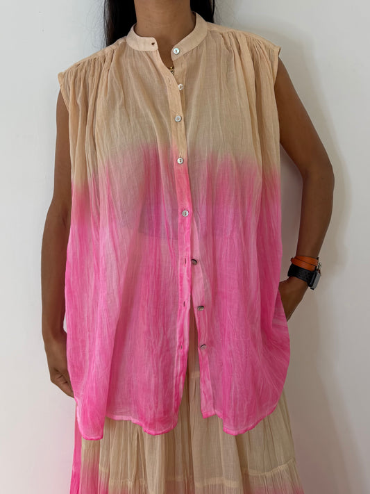 Blouse Dégradée Fluide en 100% Coton