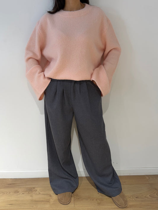 Pull cosy laine mélangée femme écru rose jaune douceur cachemire Kata Paris