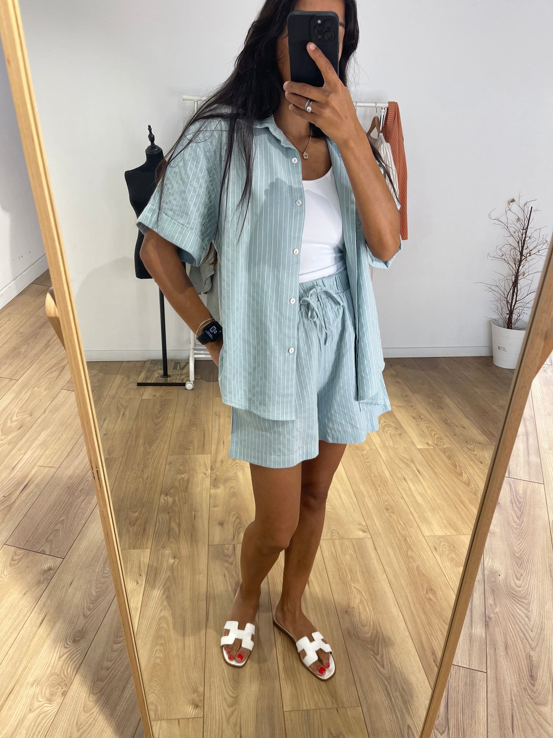 Ensemble Short et Chemise Femme 100% Coton – KATA PARIS