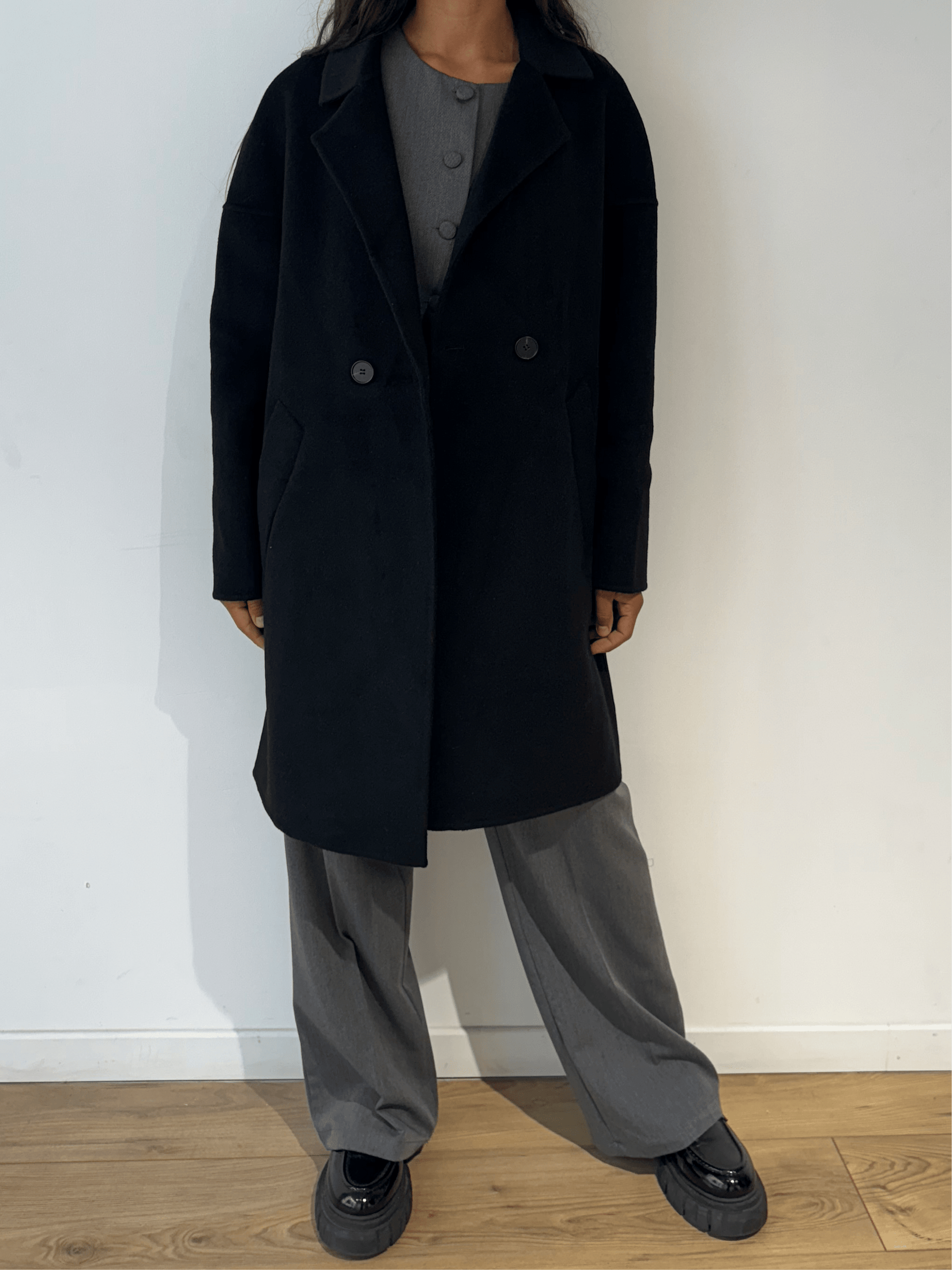 Manteau Court Manteau Femme Classique Noir Manteau Court Femme