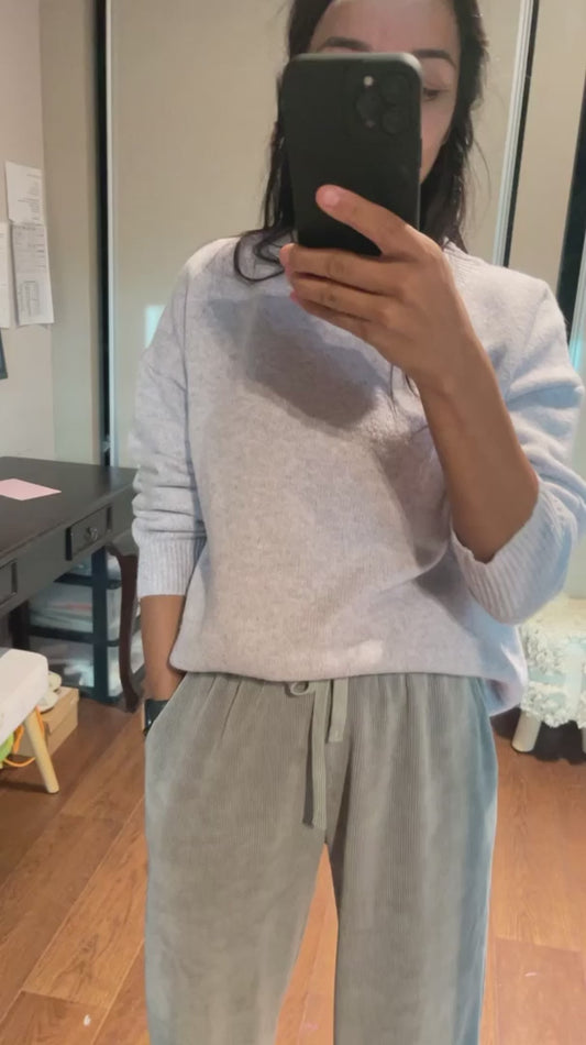 Pantalon dégaine effet velours