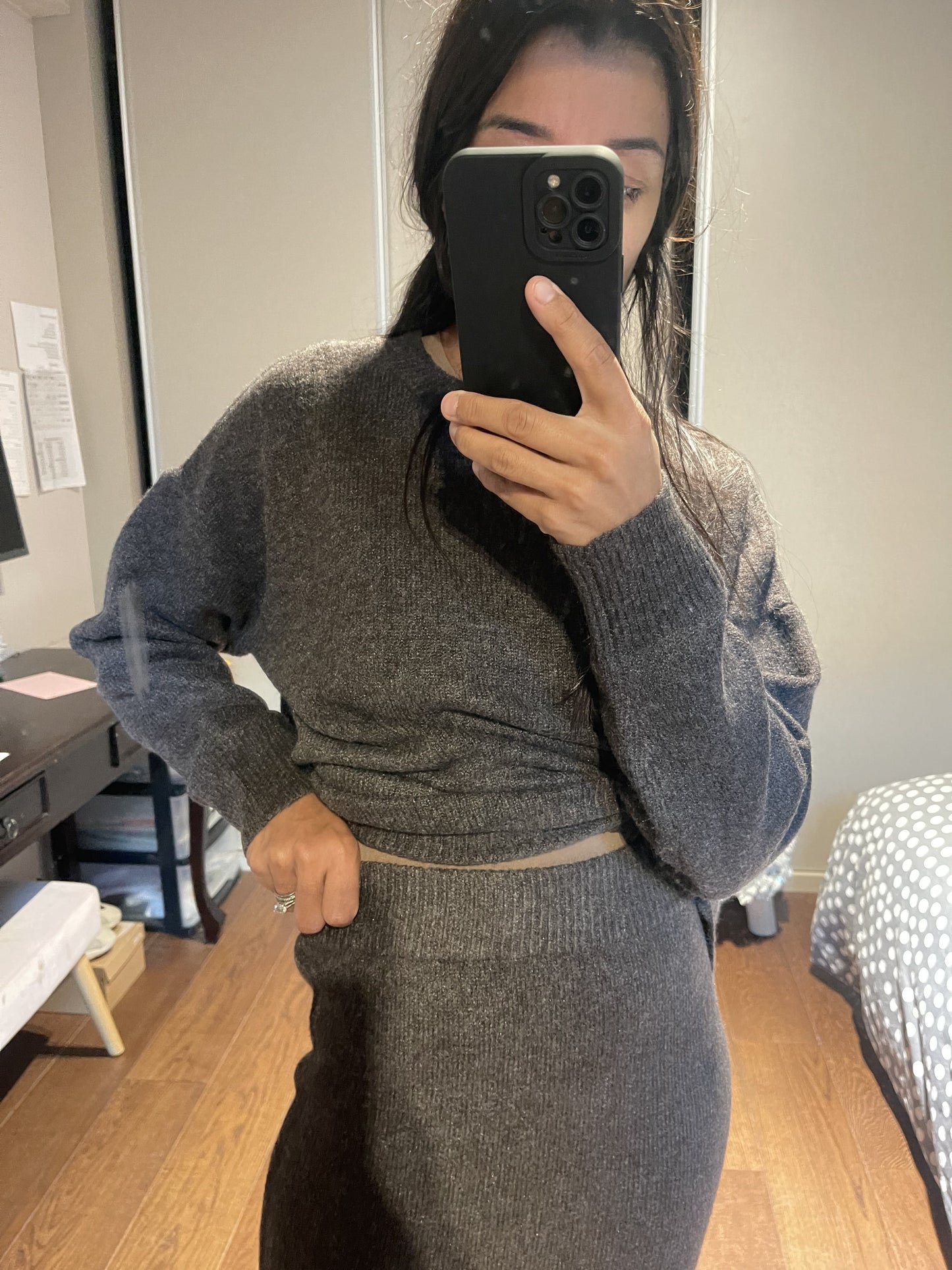 Marron Ensemble Jupe Parfait