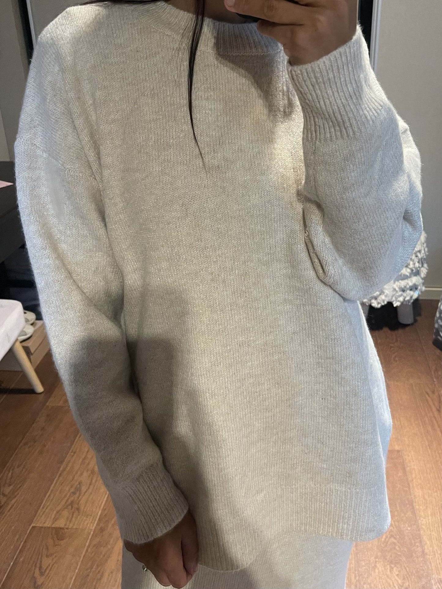 Confort moderne en robe-pull