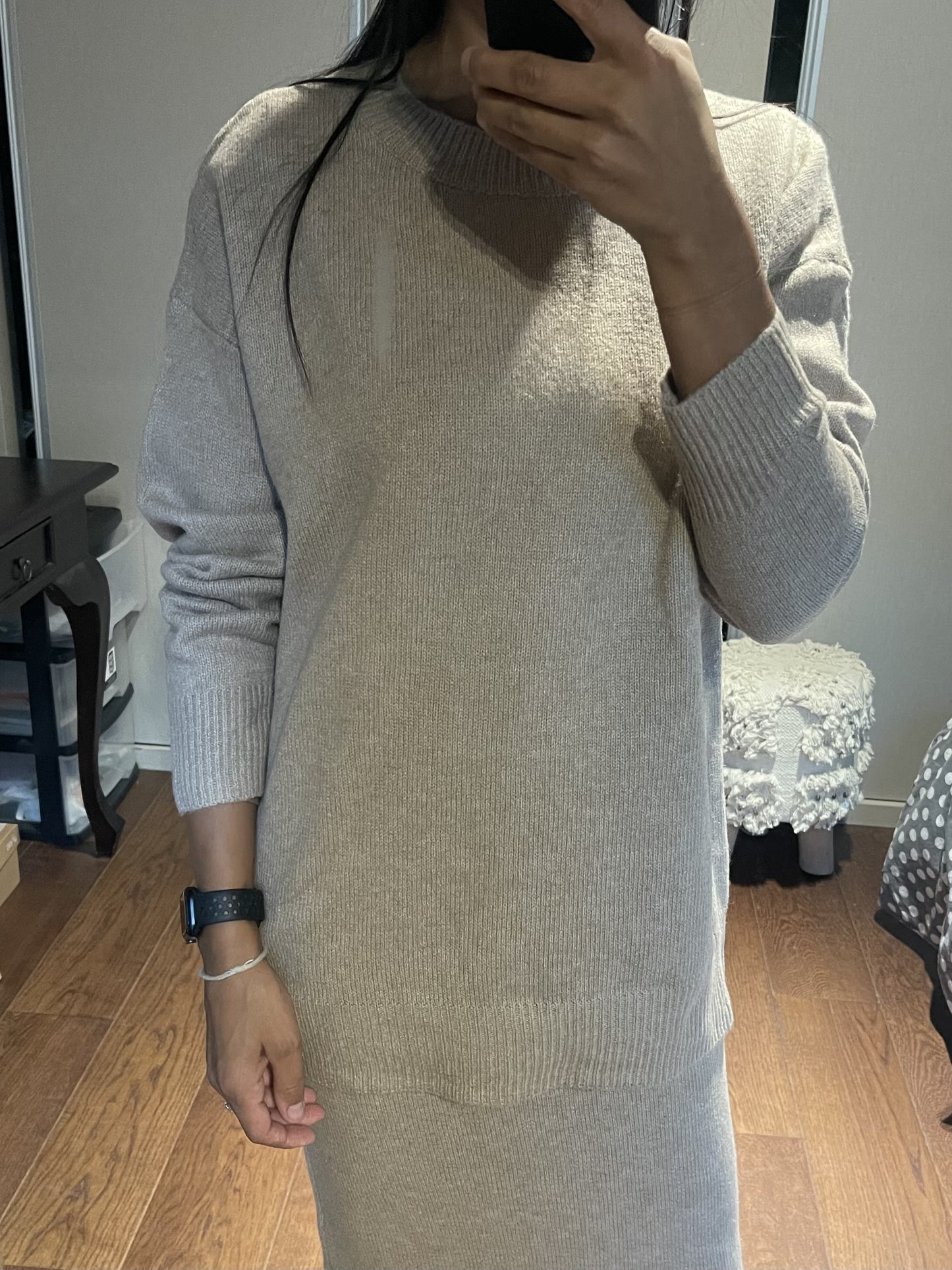 Sophistiquée robe-pull