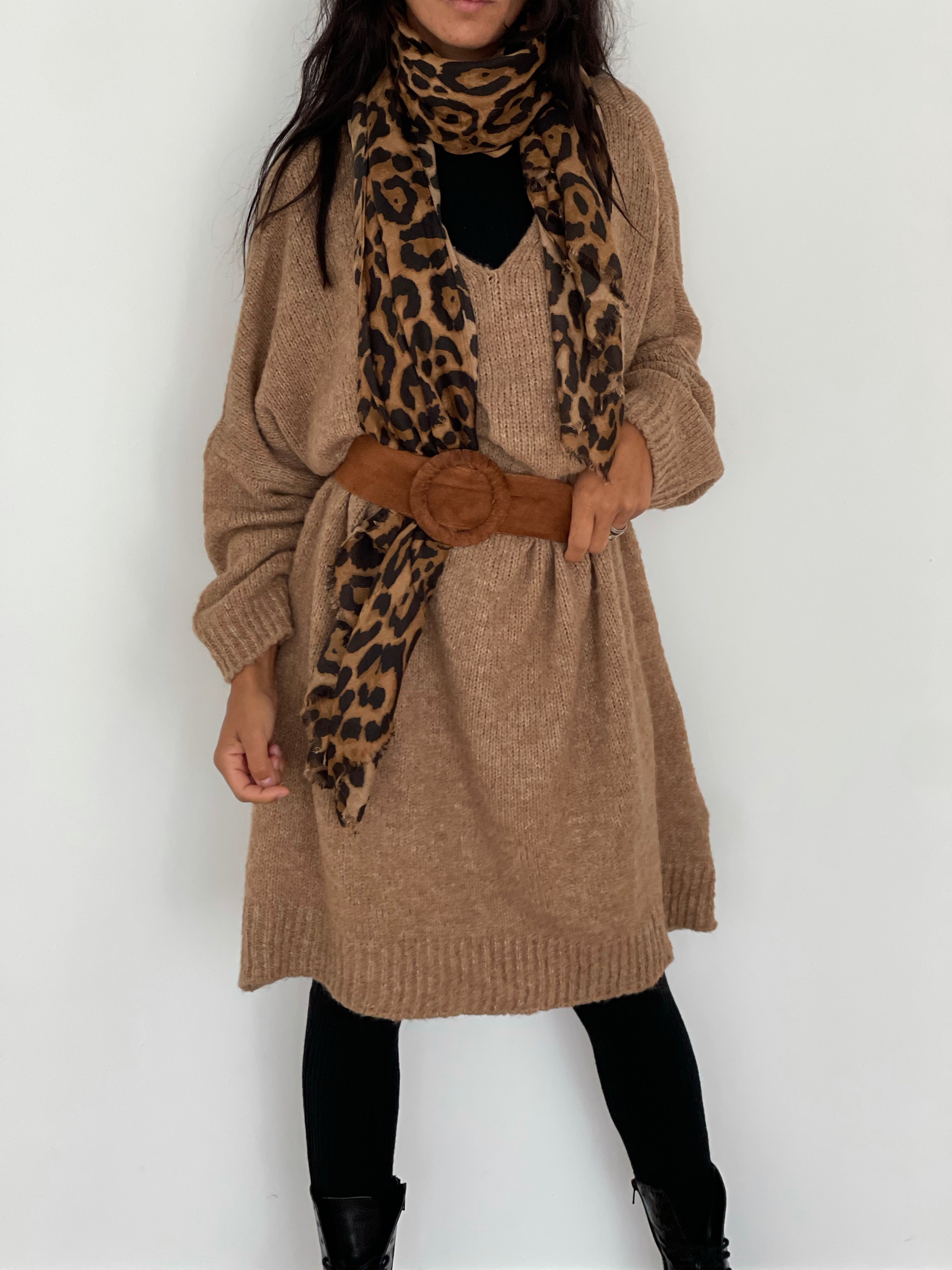 Robe Poncho Laine- 3 coloris