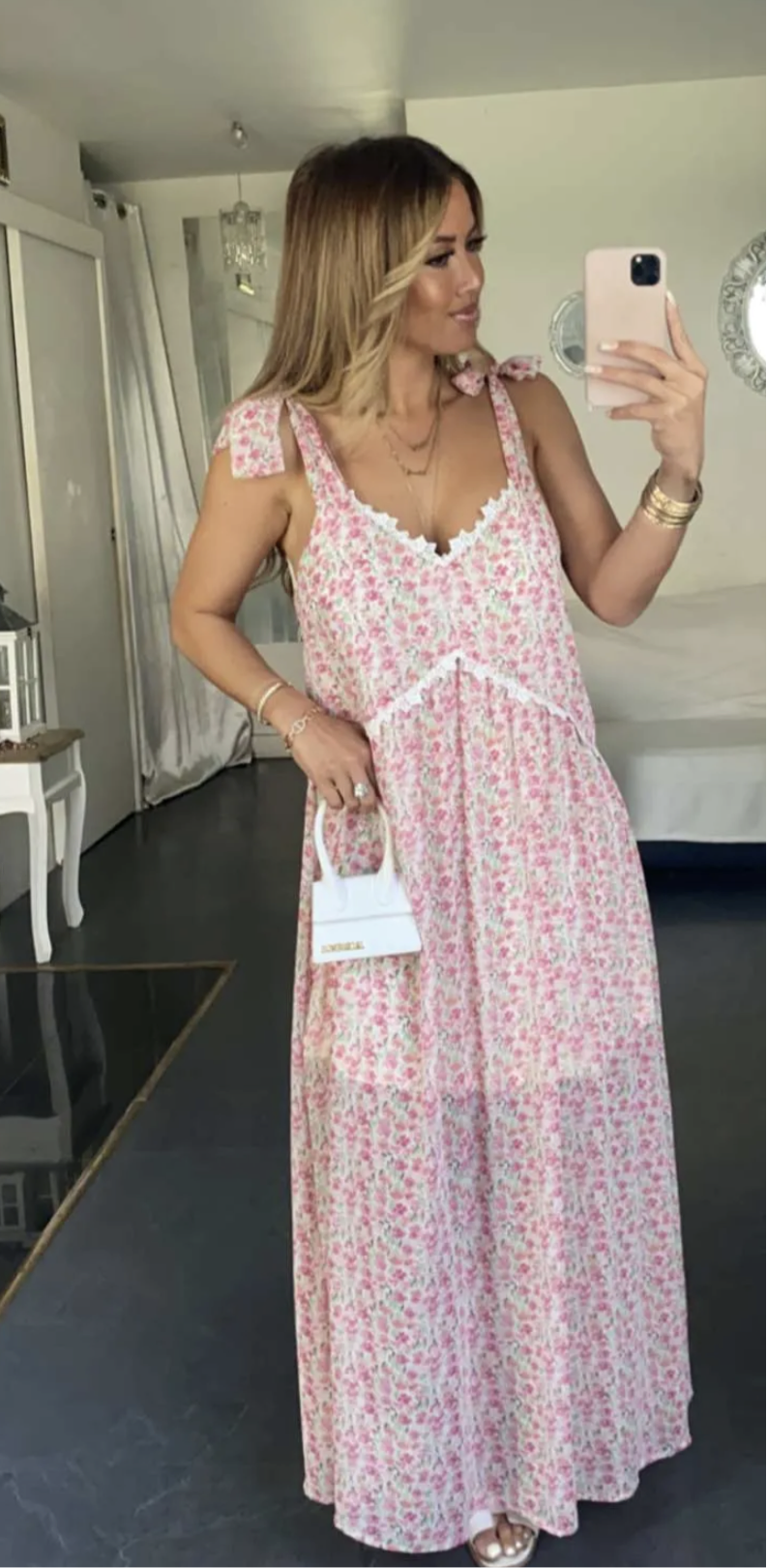 Robe longue fleurie Lola