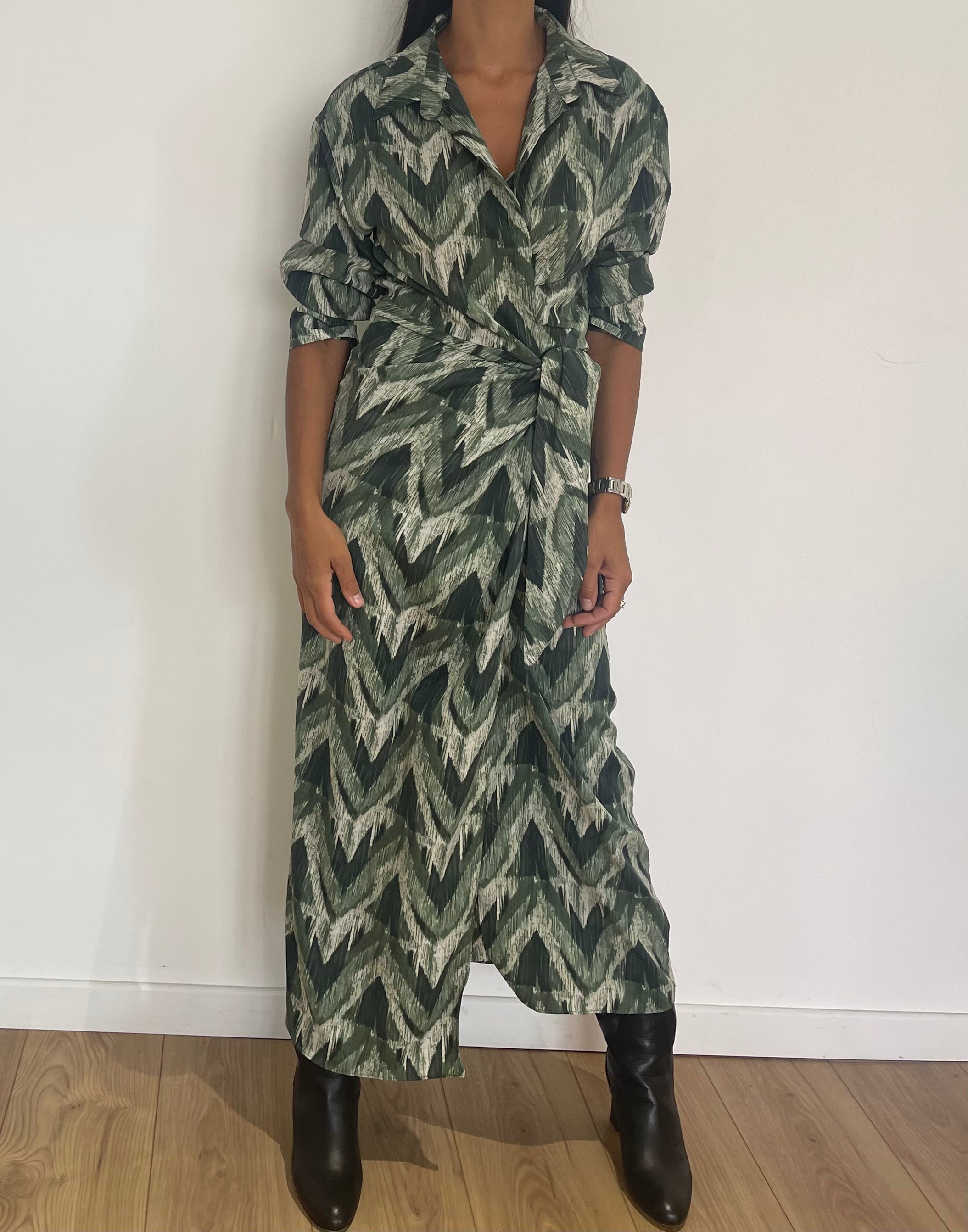 Robe longue cache coeur