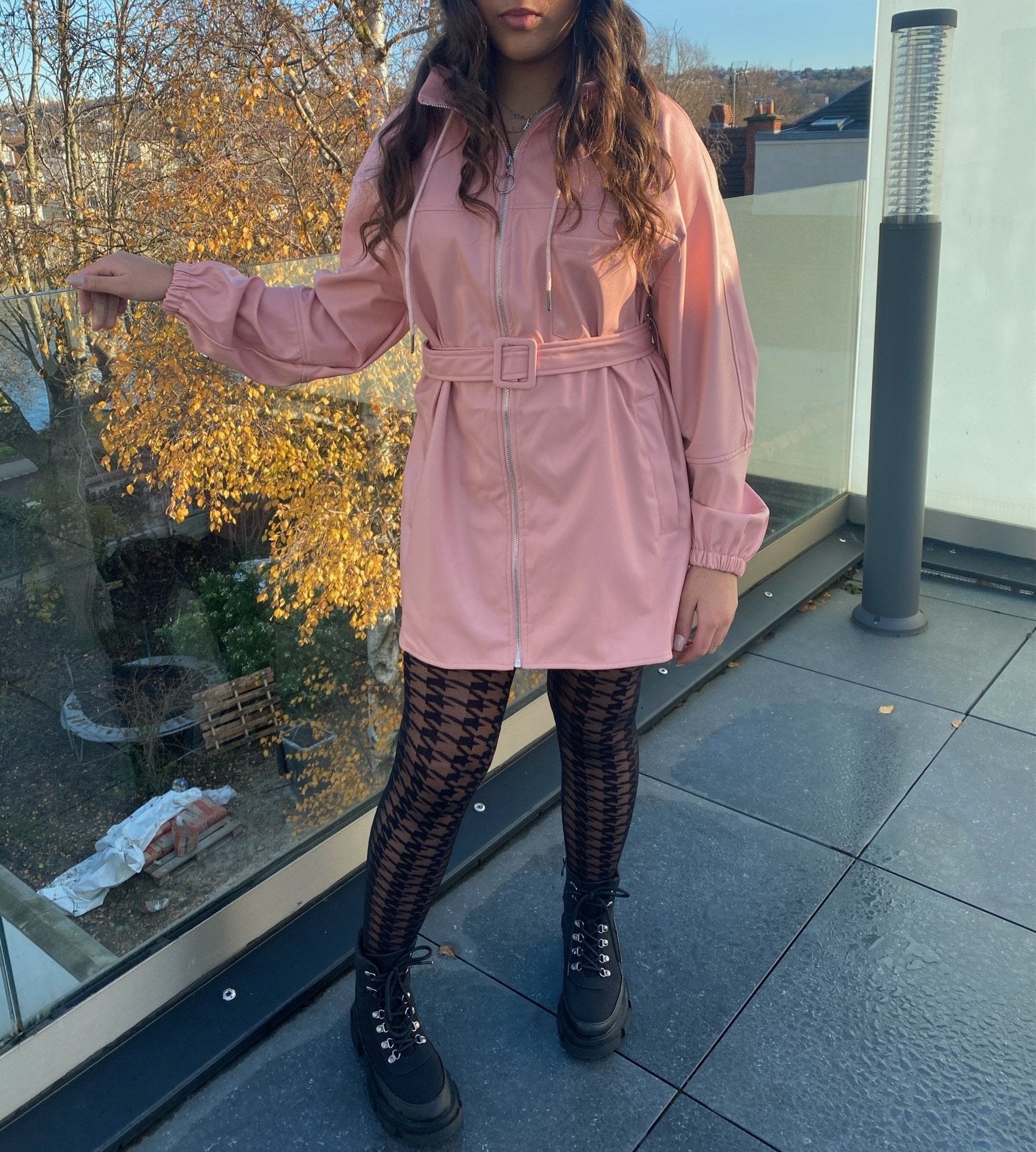 Veste robe sky rose