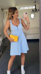 Robe à carreaux 100% coton -2 coloris-