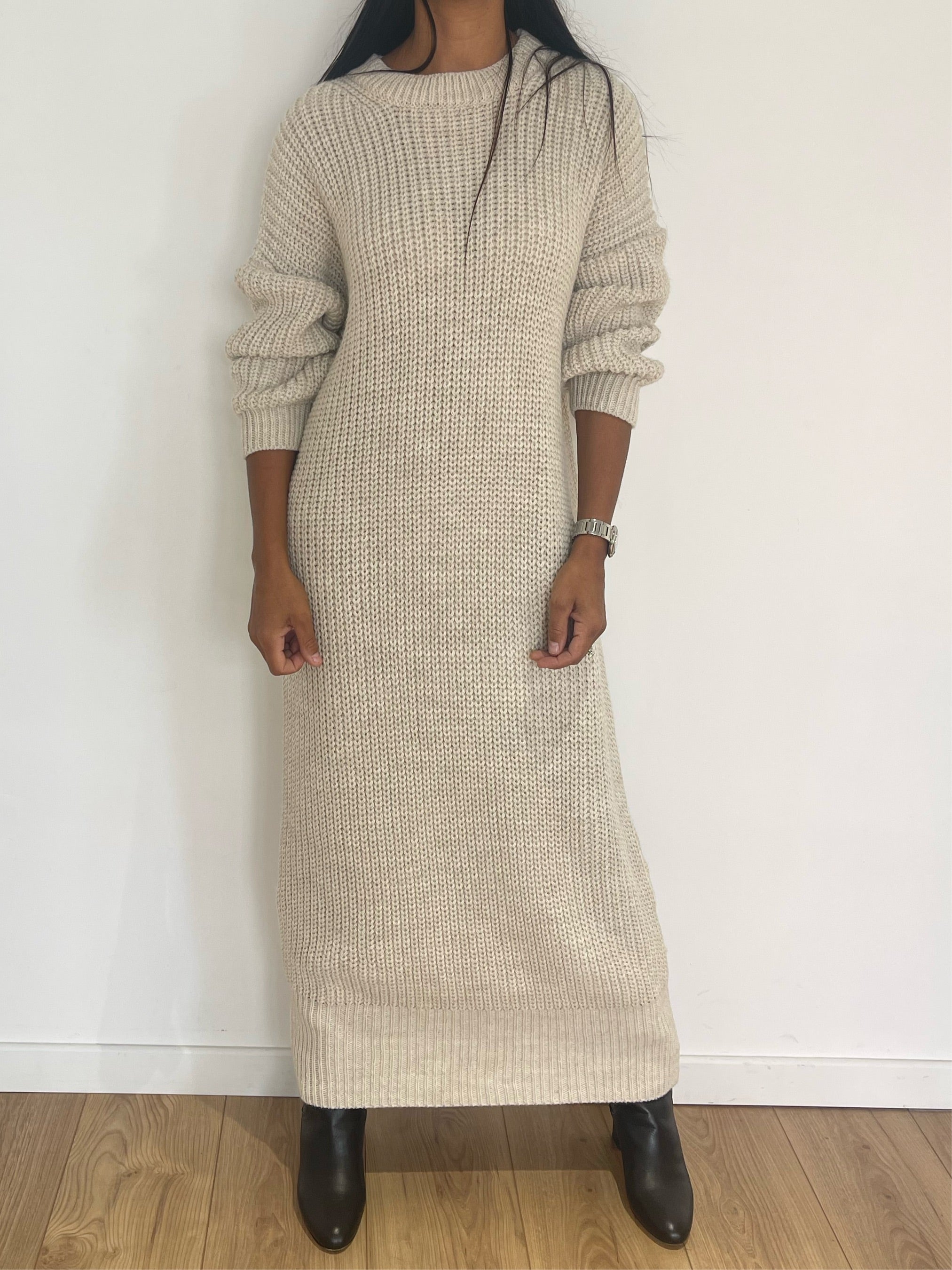 Robe grosse maille